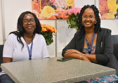 Annah Rosemary and Sharon Kobulare were participating in the show for their company Bella Flowers.